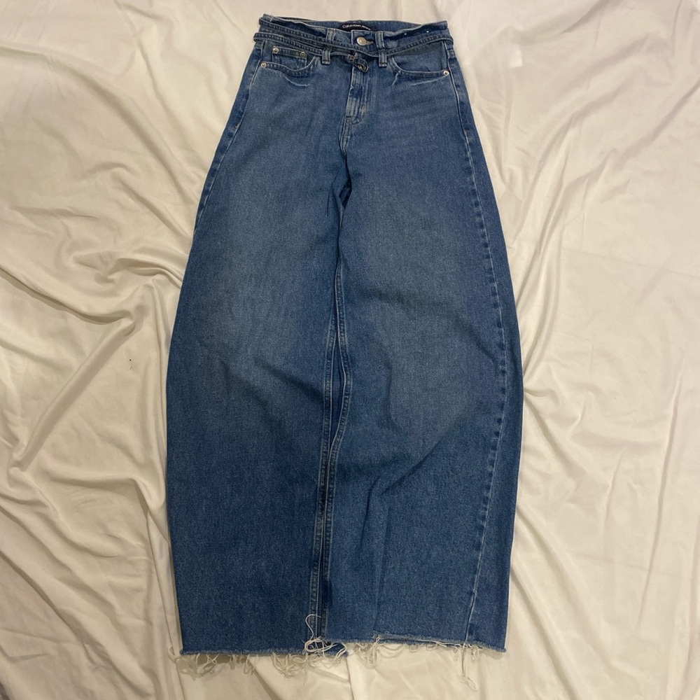 Calvin Klein Jeans Dark Blue Flare & Wide Leg